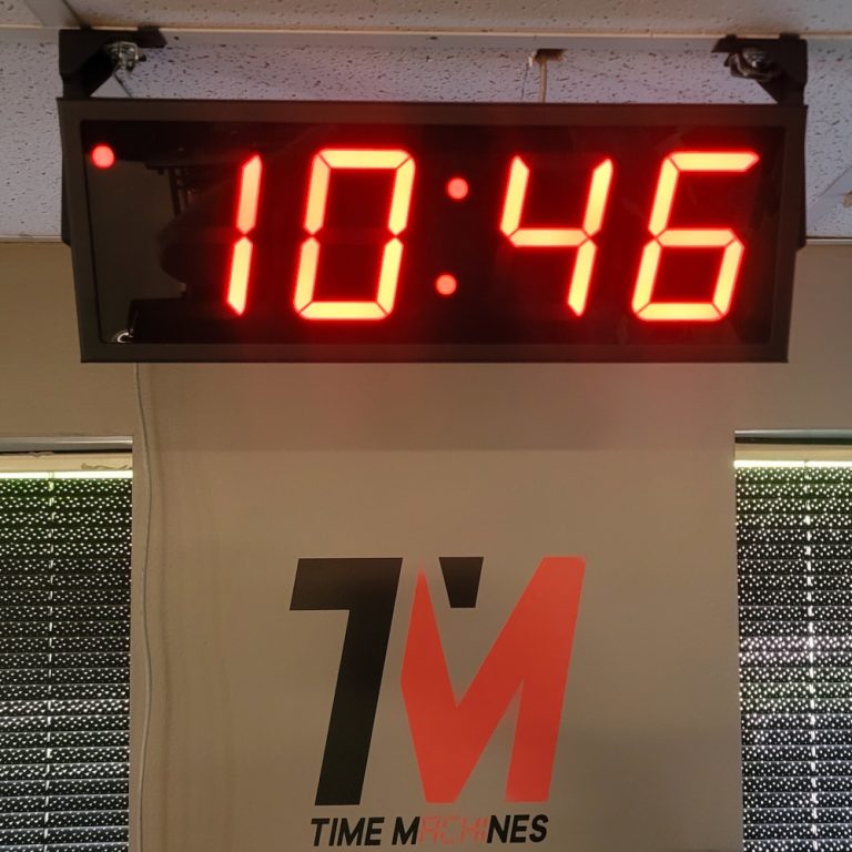 T-Track ceiling mounts for 4" digital time machine clocks