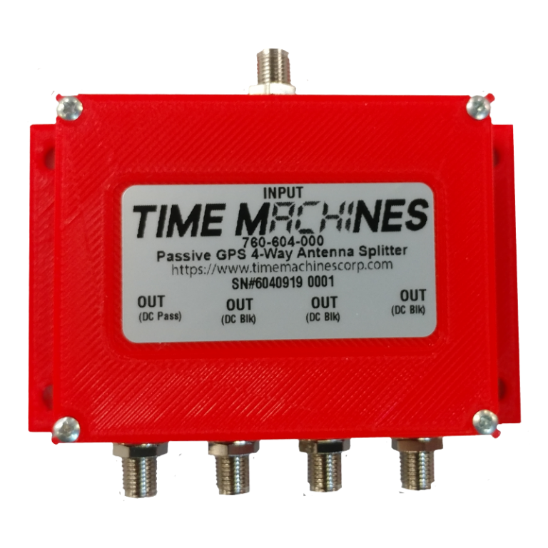 4 Way GPS Splitter TimeMachines Inc.