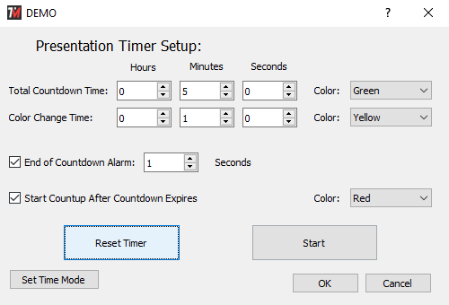 presentation timer software