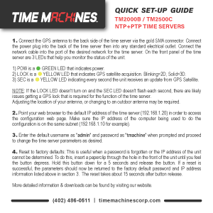 TM2000-TM2500 QSG