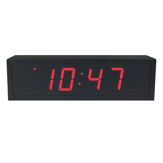 Image for NTP PoE Clock Timer, RGB, 4 Digits, Small Display