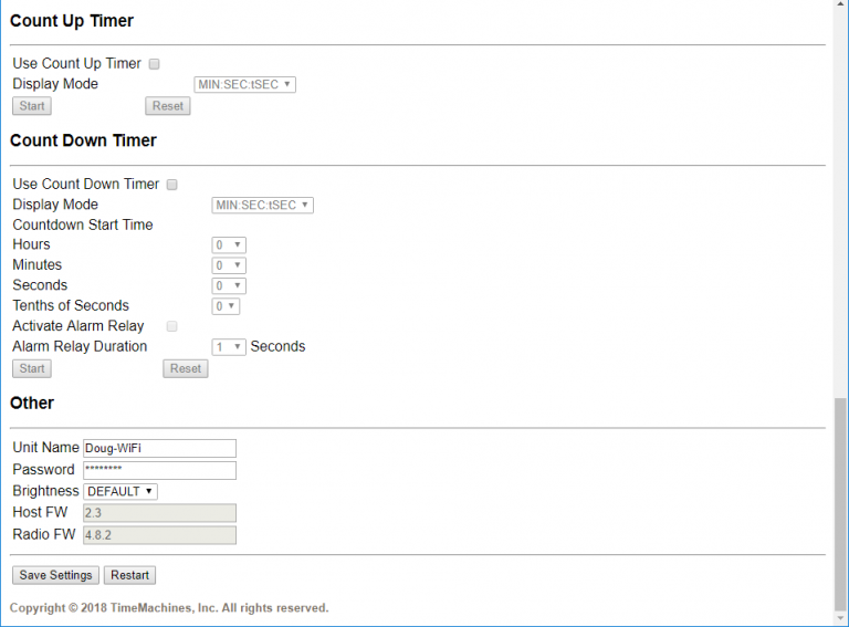 WiFi NTP Digital Wall Clocks TimeMachines Inc.