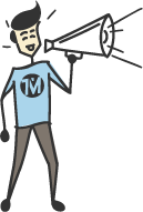 man shouting what's new at timemachines