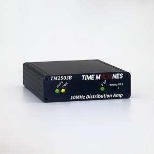 frontside of 10 MHz distribution amplifier - tm2503B